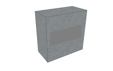 Betonový blok ABU4R 400x800x800 mm